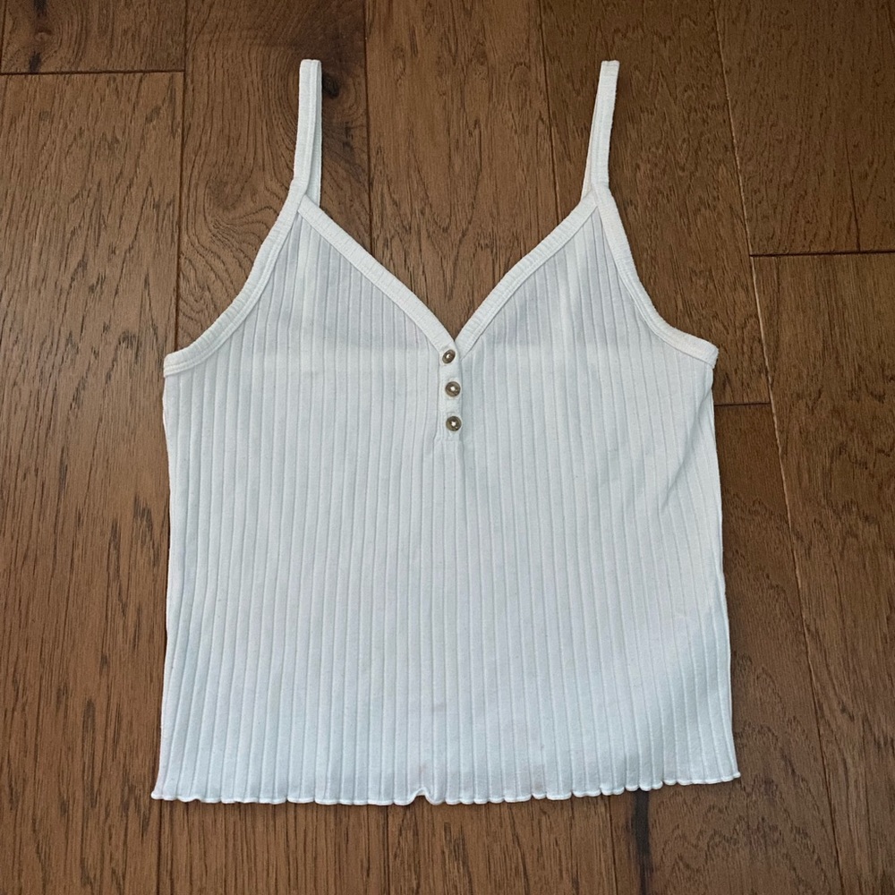 american eagle white tank top